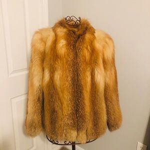 Golden Fox Fur Coat